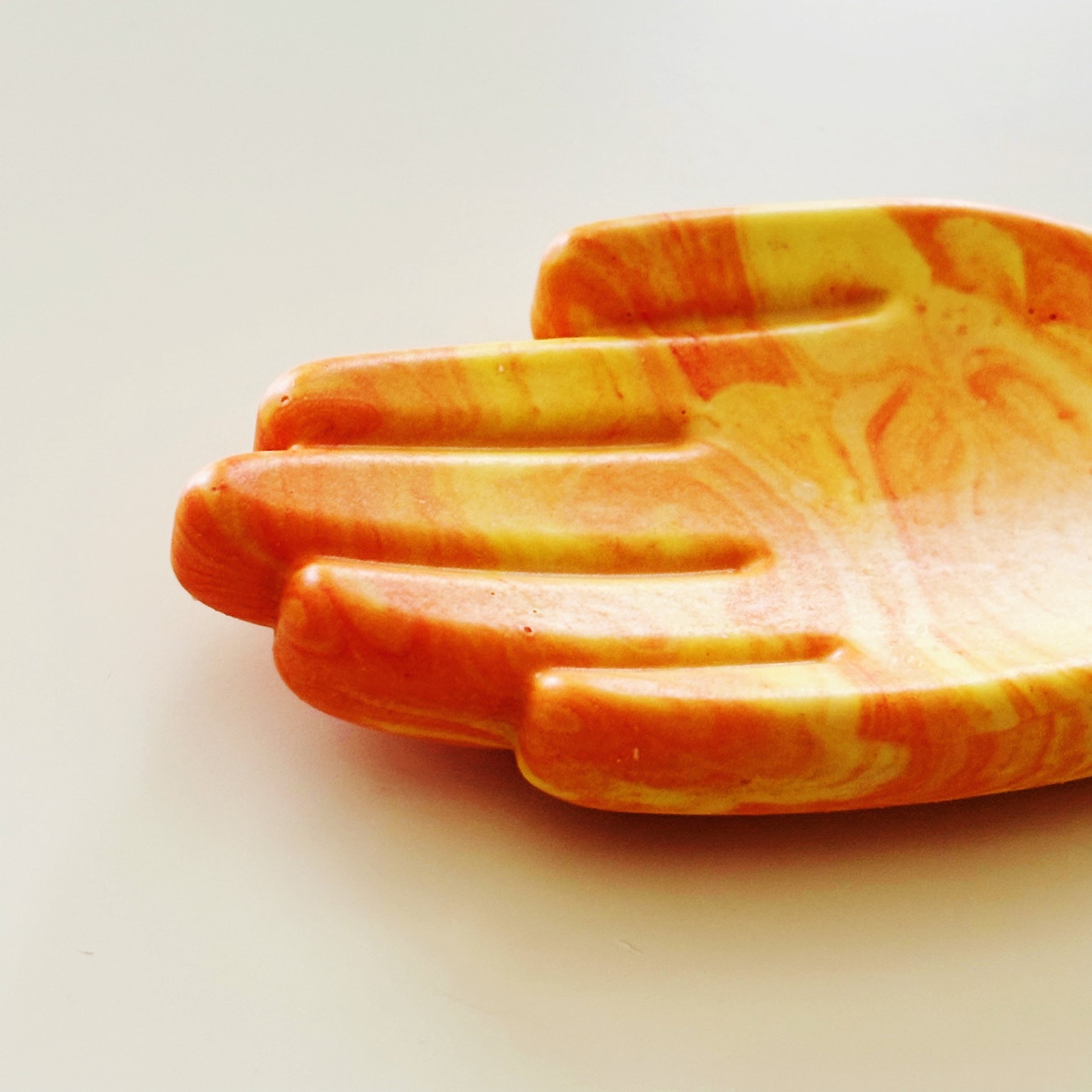 Hand Soap Tray, Small Palm Dish, Decorative Tray - Image 2