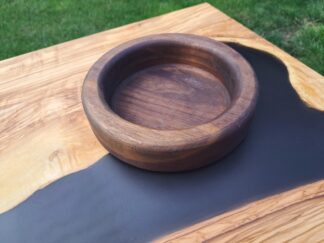 8" Walnut Catch-all Tray | Walnut Bowl | Round Wooden Tray