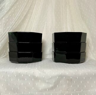 Vintage 1980s Arcohoc Octime Black Bowls 5 5/8" Set of 6