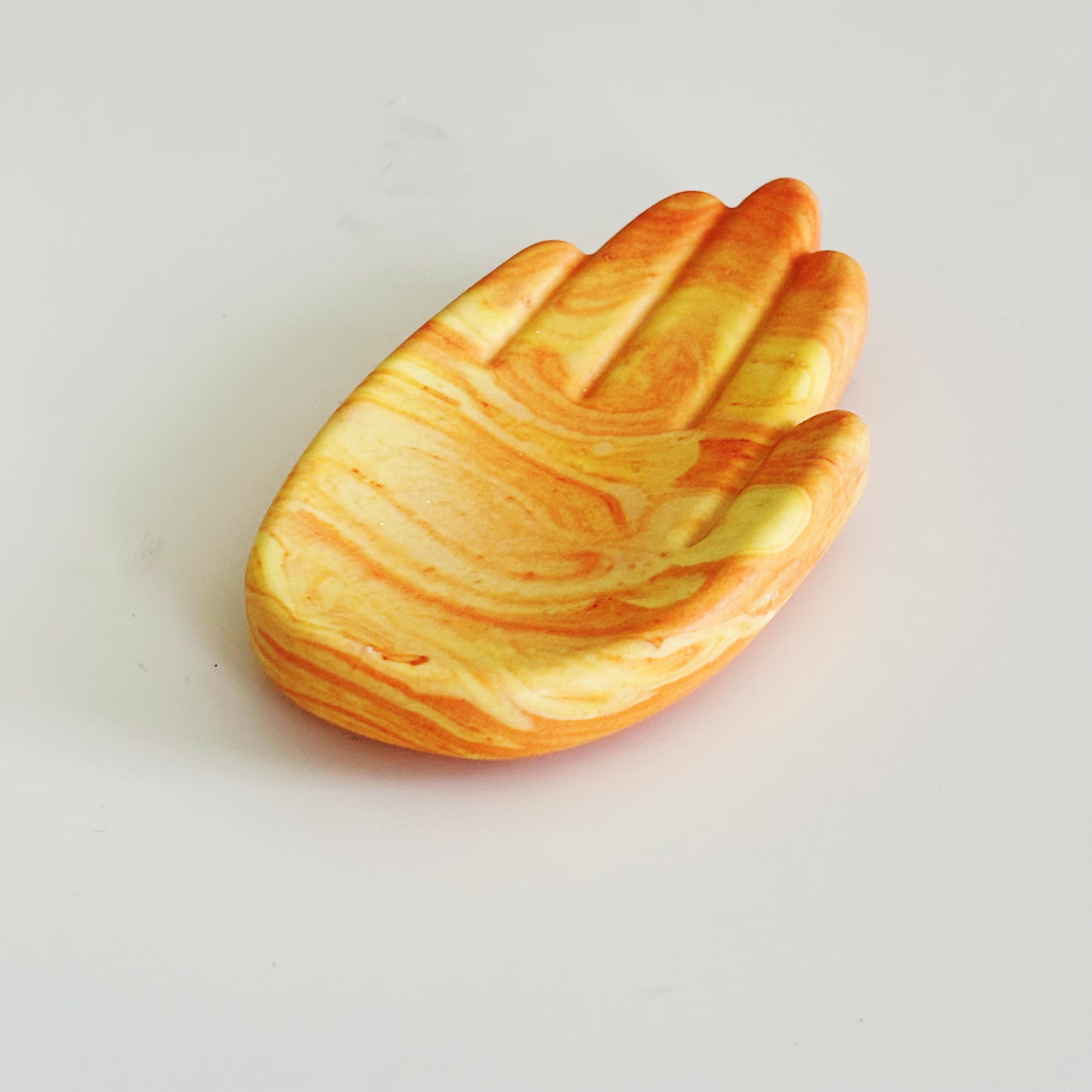 Hand Soap Tray, Small Palm Dish, Decorative Tray - Image 3