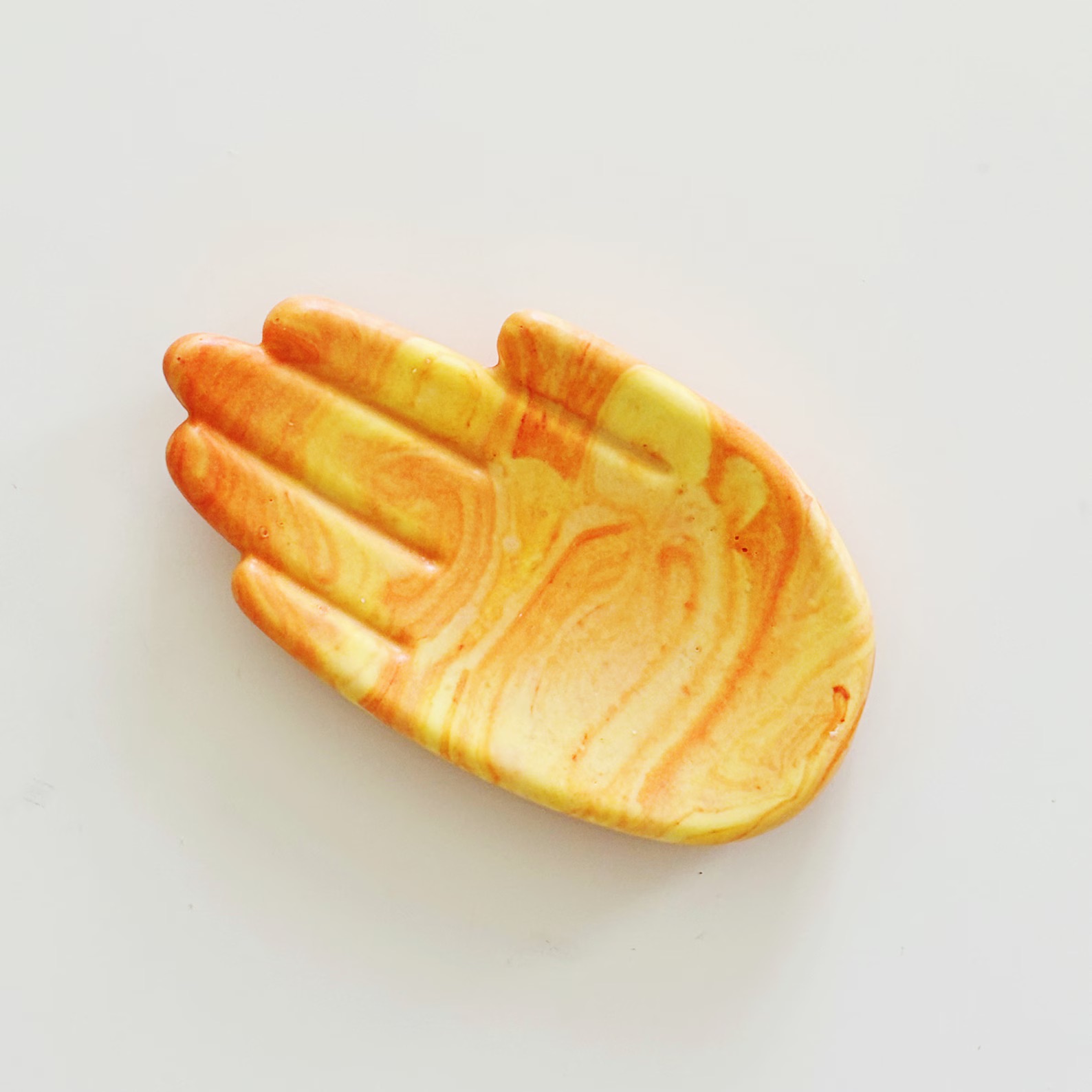 Hand Soap Tray, Small Palm Dish, Decorative Tray - Image 4