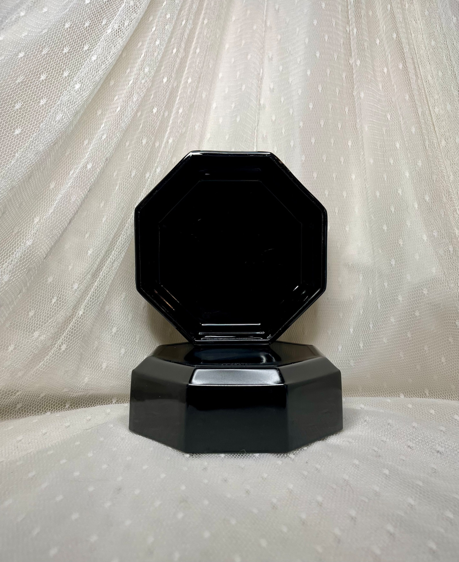 Vintage 1980s Arcohoc Octime Black Bowls 5 5/8" Set of 6 - Image 2