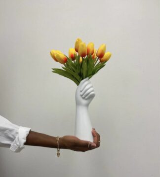 Modern Hand-Shaped Ceramic Vase