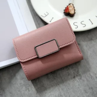 Elegant Mini Solid Hasp Women Wallet