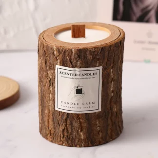 Creative Wooden Cup Scented Fragrance Candle Souvenir