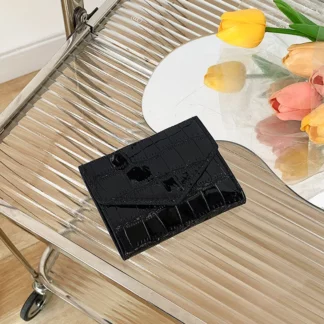 Fashion Small Wallet With Stone Pattern PU Leather