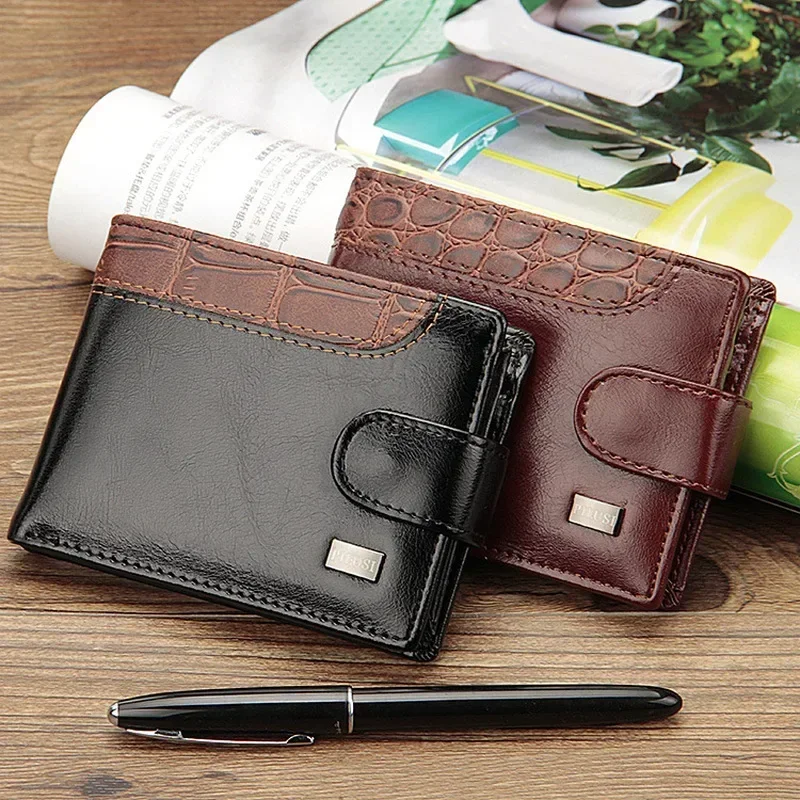 Retro Vintage Men Leather Wallet - Image 3