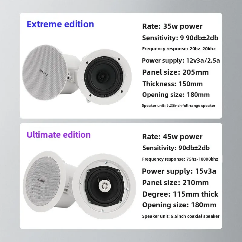 HotSale Wireless Ceiling Speaker Bluetooth in-Ceiling Embedded Subwoofer Home Theater Sound System in Wall Easy Install Password - Image 4