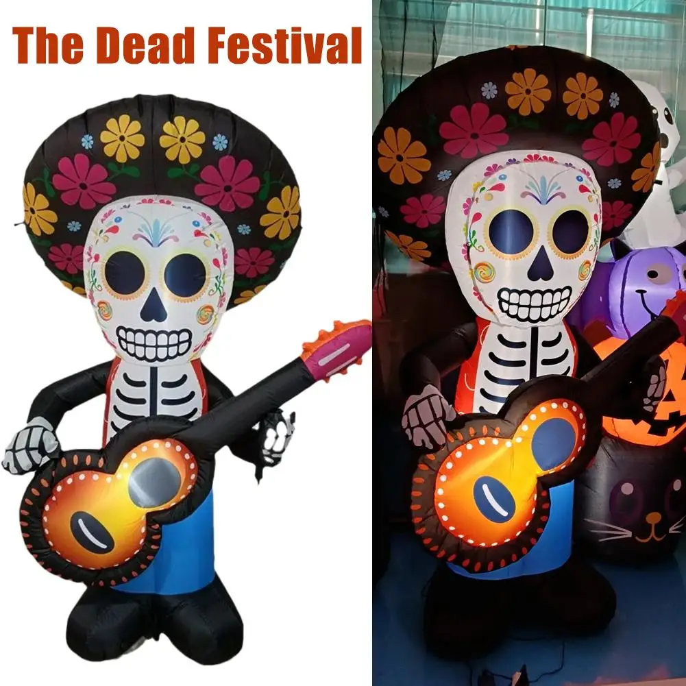 Halloween Decorations Day of the Dead Inflatable Skeleton Inflatables Outdoor Decoration for Party Home Yard 180cm N6C2 - Image 3