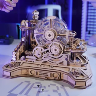 Robotime Rokr Pinball Model Gear Ball Challenge 3D Wooden Puzzle Model Kits to Build DIY Table Game Gift Idea for Men Women -EGC