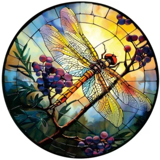 Beautiful Dragonfly Wooden Puzzles for Adults, Teenagers, Families, Natural Wooden Puzzles with Animal Shapes, Best Christmas Gifts