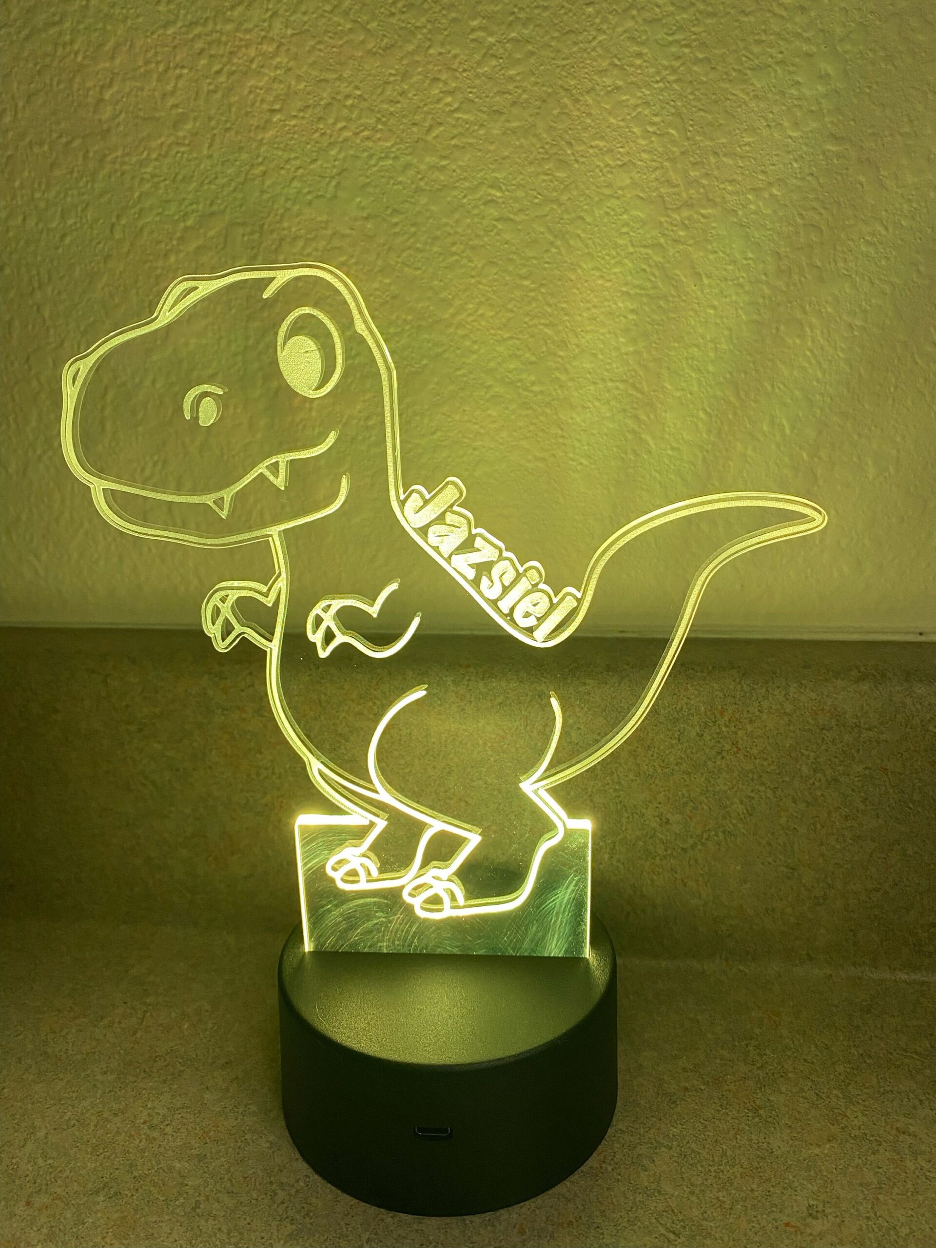Kids Personalized Dinosaur LED Night Light Perfect Gifts for Boys and Girls Custom Name acrylic LED - Image 5