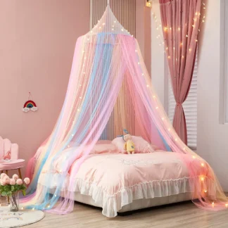 Rainbow Princess Mosquito Net For Kids