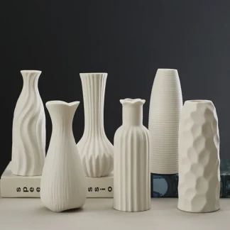 High-End Sensory Embryo Ceramic Flower Vase