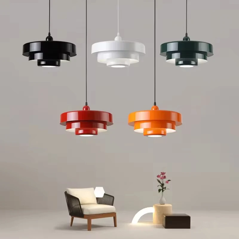 Medieval Retro LED Ceiling Chandelier Orange Pendant Lamp Dining Room Restaurant Home Decor Lighting for Cafe Bar Hanging Lights - Image 6