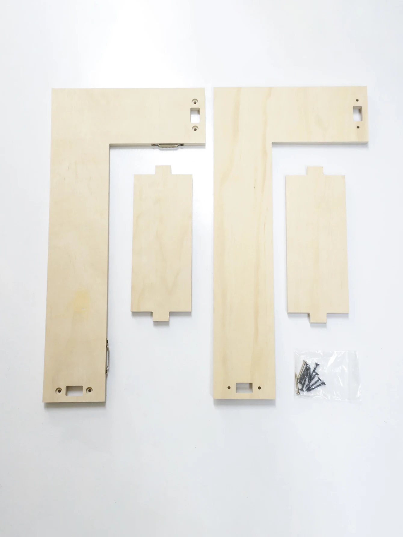 Modern Geometric Wooden Floating Shelves - Image 7