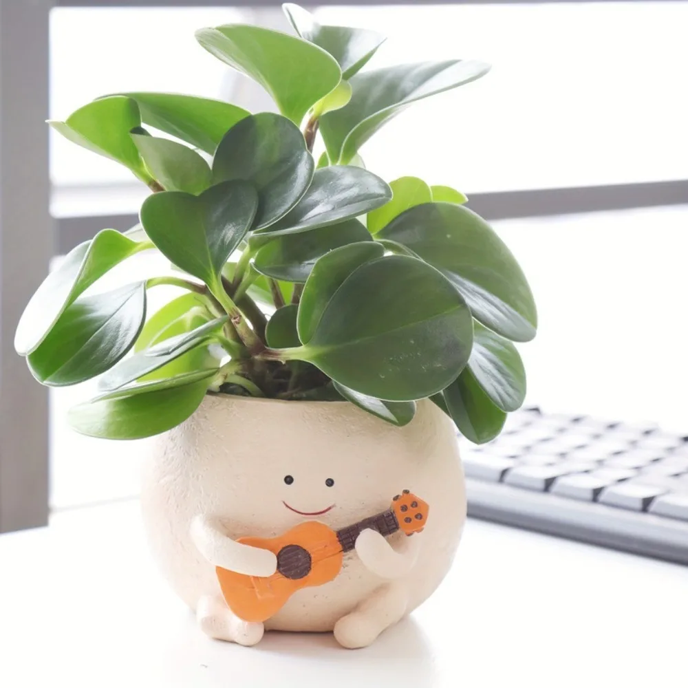 Guitar Creative And Cute Green Plant Decorations - Image 2