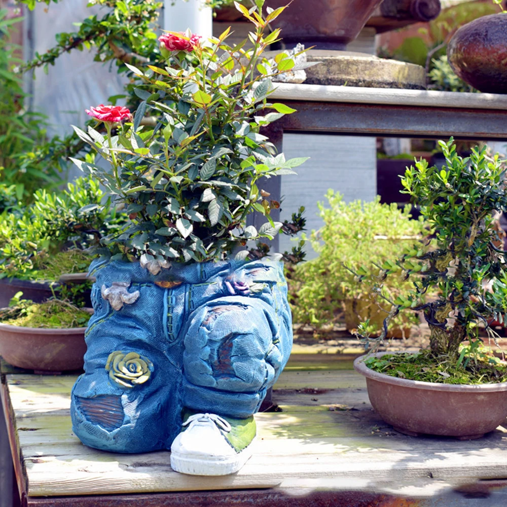 Jeans Pants Shape Flowerpot - Image 3