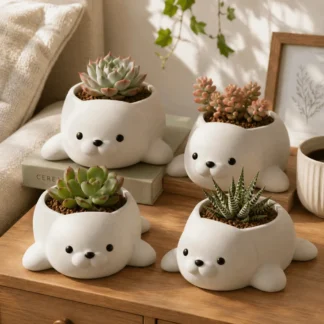 Multi-purpose 3D Printed Seal Flowerpot
