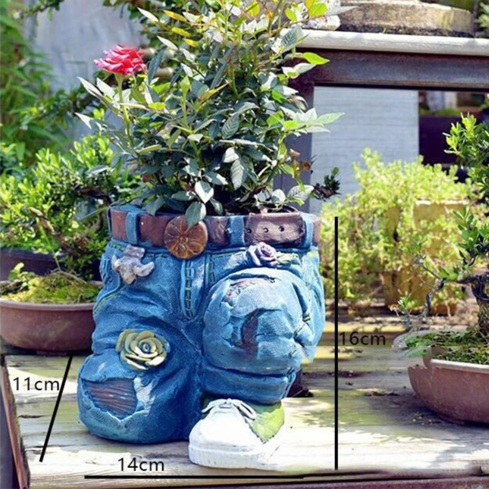 Jeans Pants Shape Flowerpot - Image 4