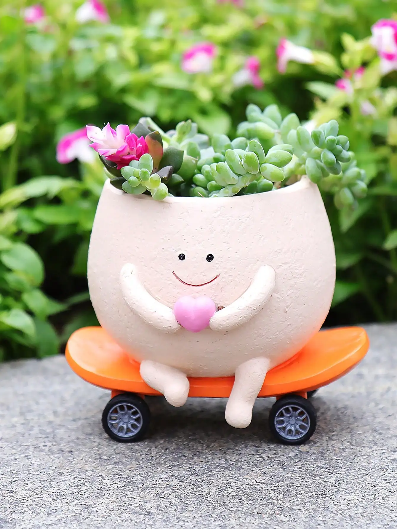 Smiling Face Planter With Drainage Hole - Image 7