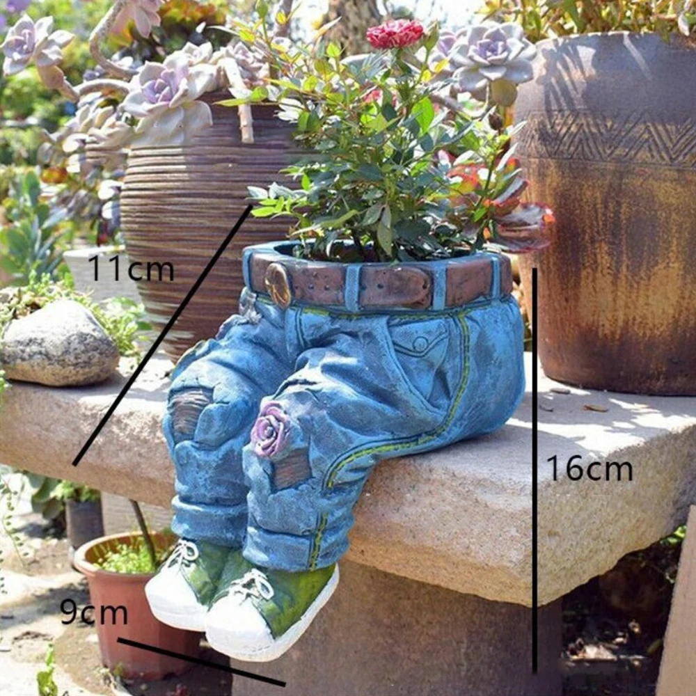 Jeans Pants Shape Flowerpot - Image 5