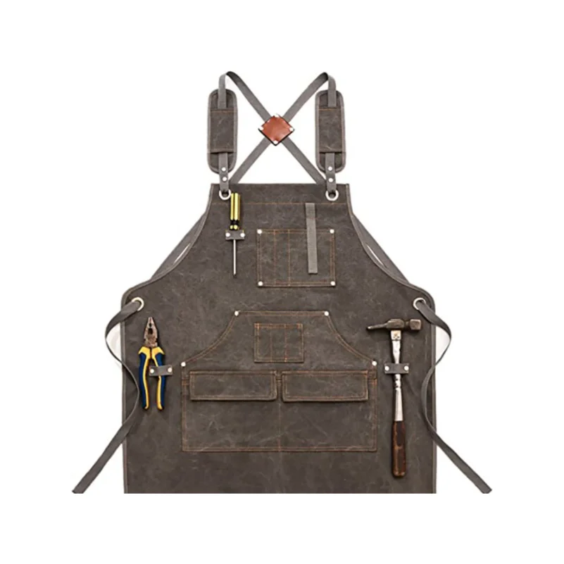 Heavy-Duty Thickened Canvas Work Apron Outfit - Image 6