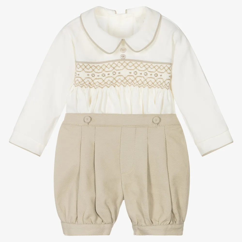 Spanish Baby Boy Hand-Smocked Clothing Sets Outfits