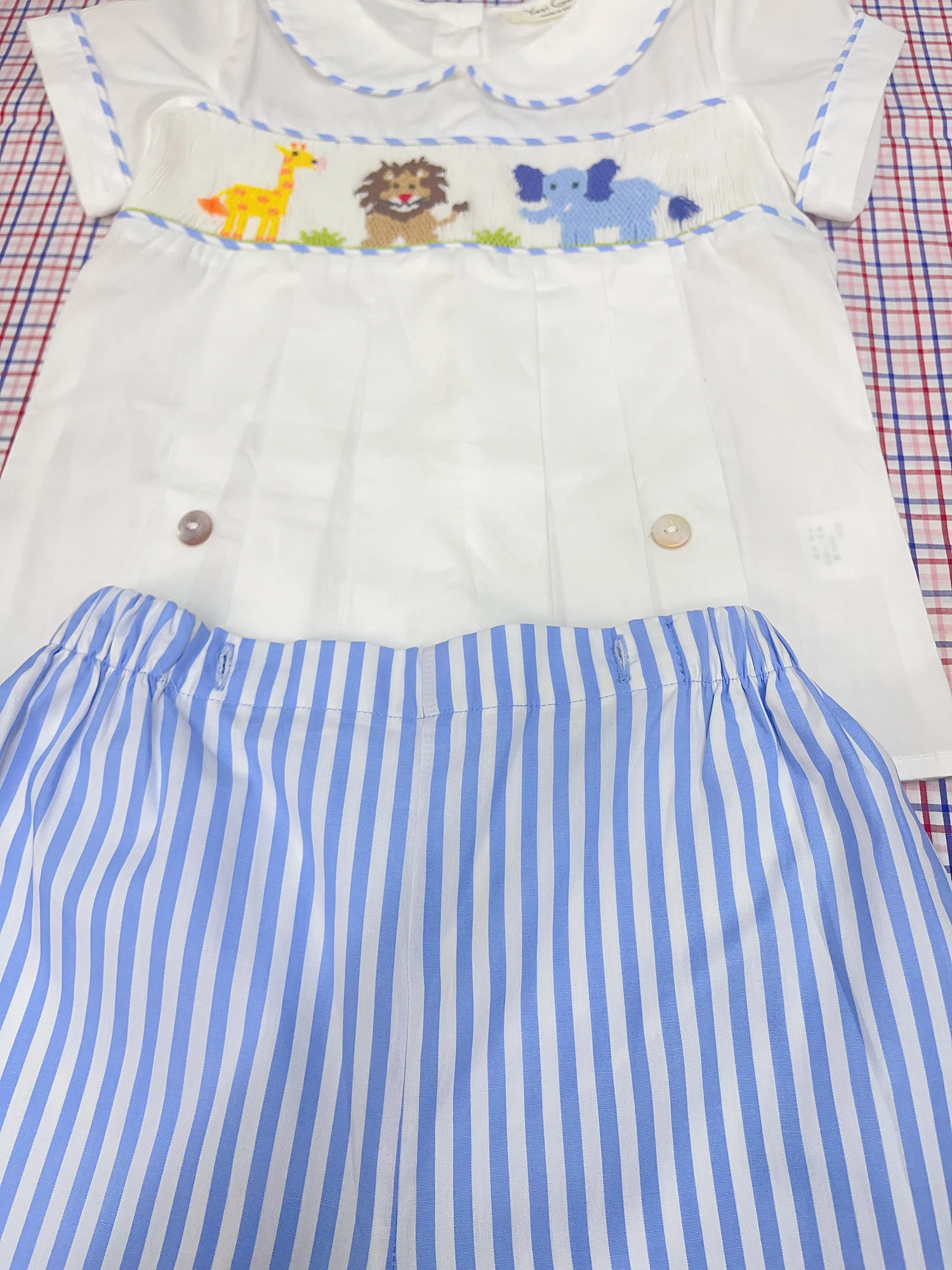 Yazi Gaga Boys Classic Smocked Zoo Set - Image 4