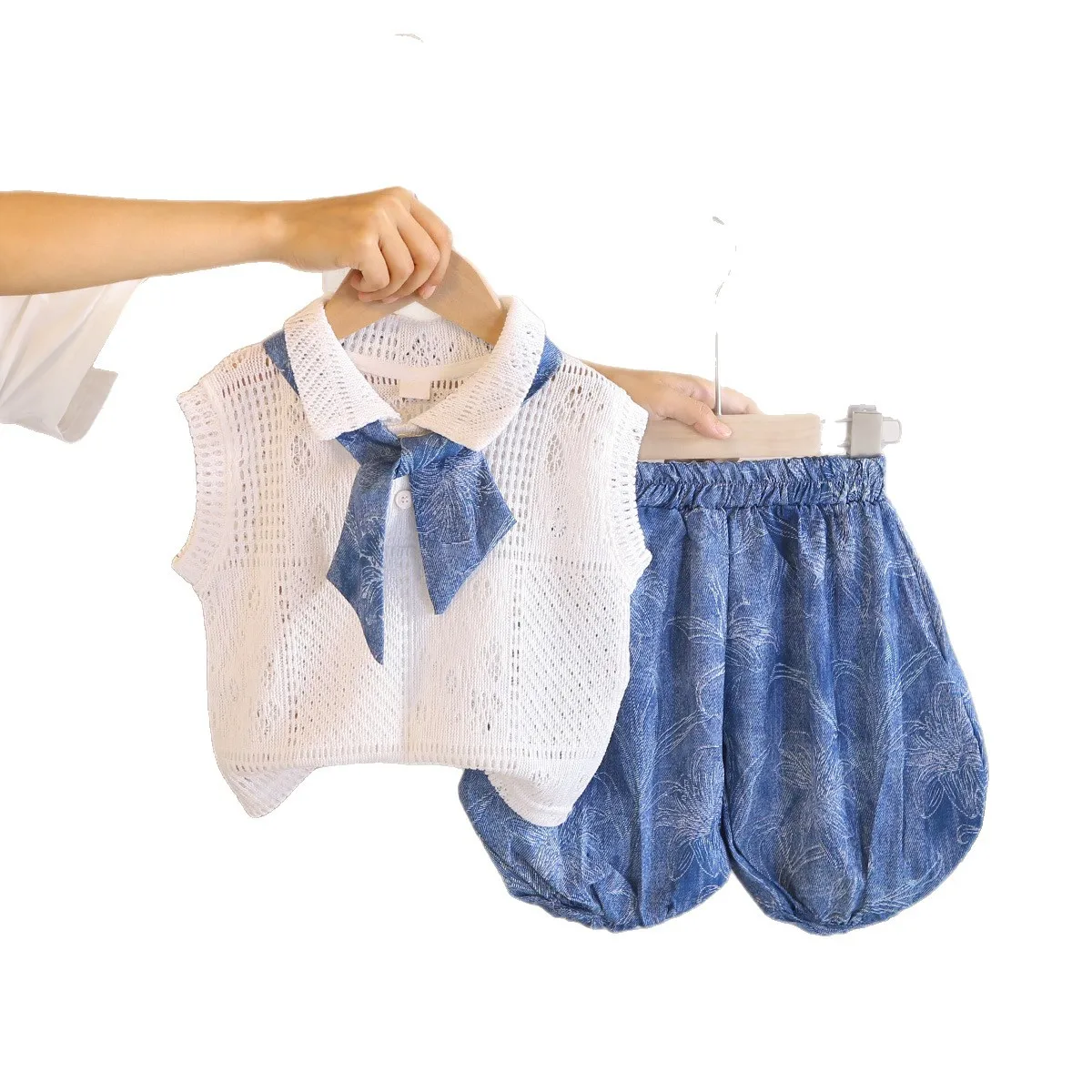 Girls Cute Solid Color 2-Piece Set - Image 5