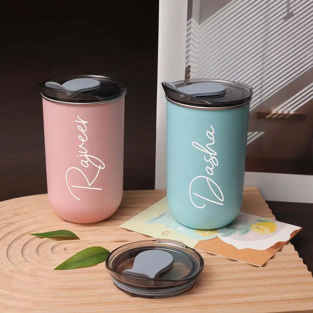 Personalized Stainless Steel Coffee Tumbler with Name - Image 3