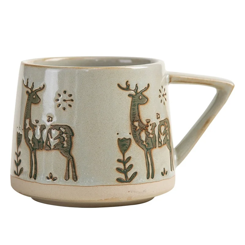 Hot 300ML Christmas Cup Original Coffee Cup Creative Home Ceramic Mug Office Party Breakfast Milk Cup New Year Gift - Image 5