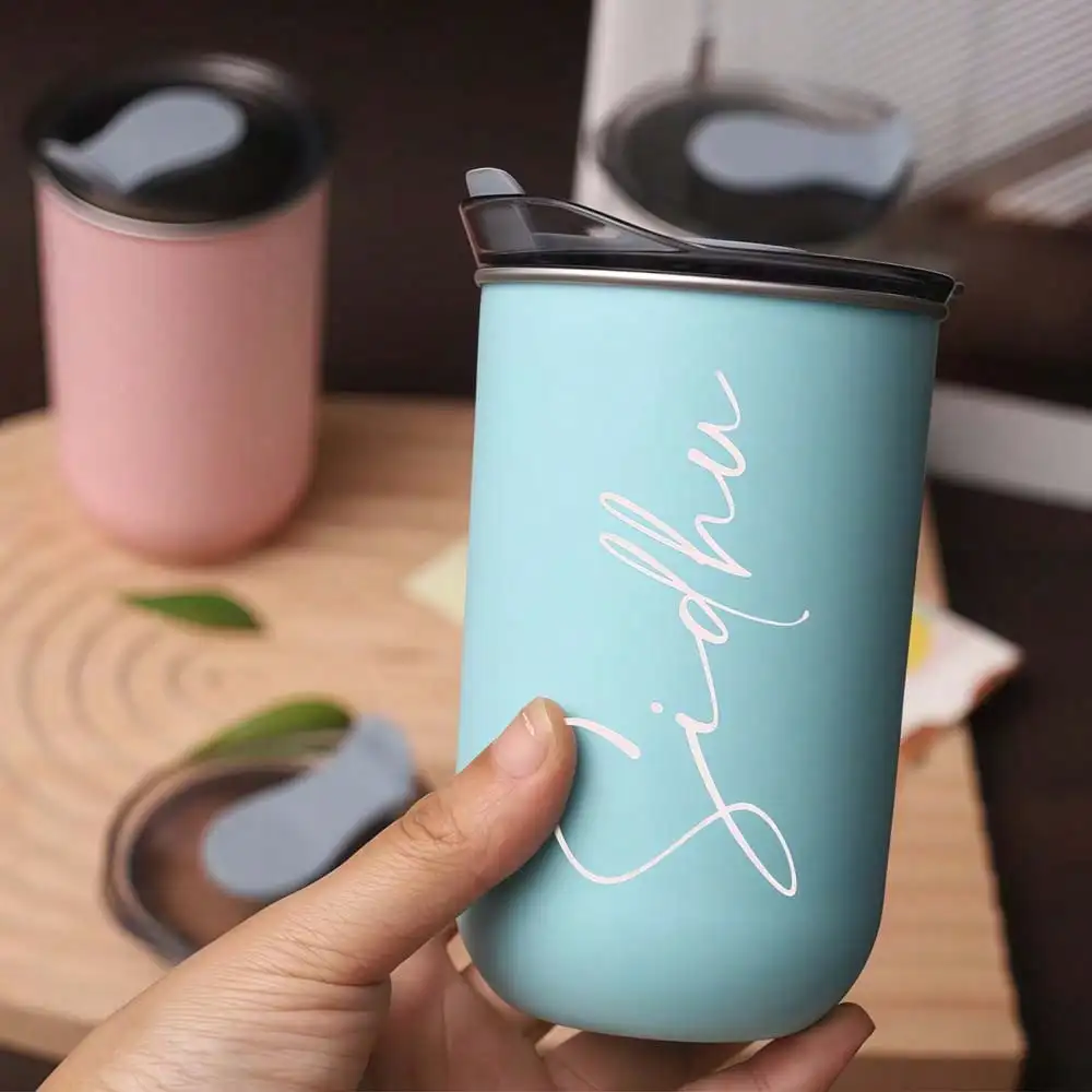 Personalized Stainless Steel Coffee Tumbler with Name - Image 2