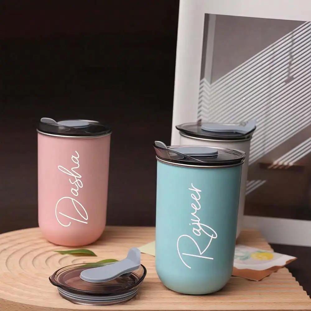 Personalized Stainless Steel Coffee Tumbler with Name